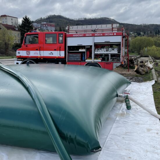 Testování vaku pro hasiče NP Českosaské Švýcarsko.